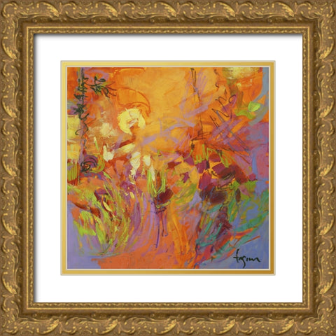 From My Garden Window IV Gold Ornate Wood Framed Art Print with Double Matting by Fagan, Dorothy