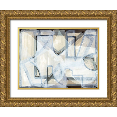 BAndW I Gold Ornate Wood Framed Art Print with Double Matting by Cartissi