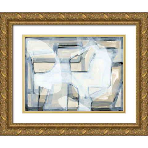 BAndW II Gold Ornate Wood Framed Art Print with Double Matting by Cartissi