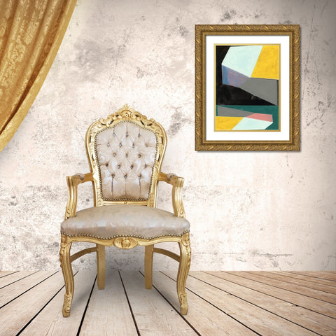 Chop II Gold Ornate Wood Framed Art Print with Double Matting by Cartissi