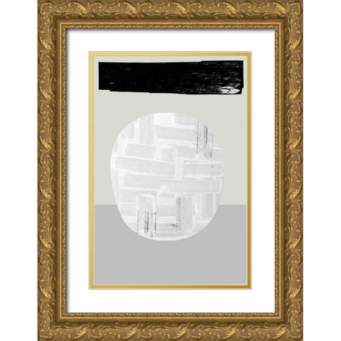 Eggy I Gold Ornate Wood Framed Art Print with Double Matting by Cartissi