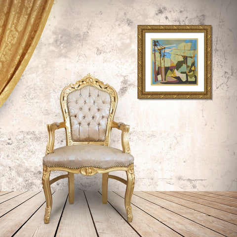 Wires II Gold Ornate Wood Framed Art Print with Double Matting by Ferrell, Erin McGee