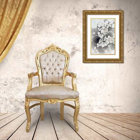 Marbling VII Gold Ornate Wood Framed Art Print with Double Matting by Ferrell, Erin McGee