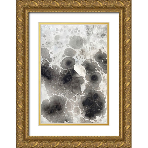Marbling X Gold Ornate Wood Framed Art Print with Double Matting by Ferrell, Erin McGee