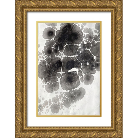 Marbling XII Gold Ornate Wood Framed Art Print with Double Matting by Ferrell, Erin McGee