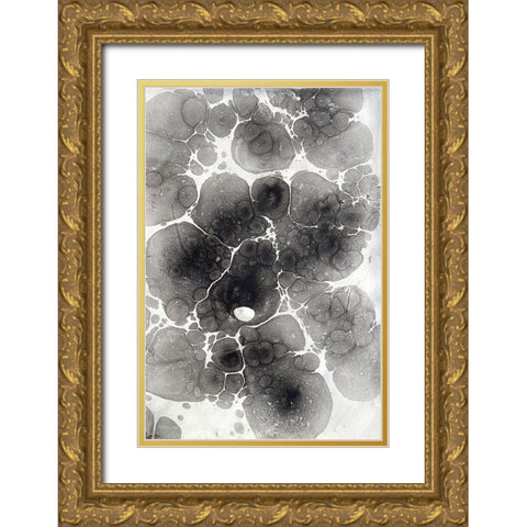Marbling XIV Gold Ornate Wood Framed Art Print with Double Matting by Ferrell, Erin McGee