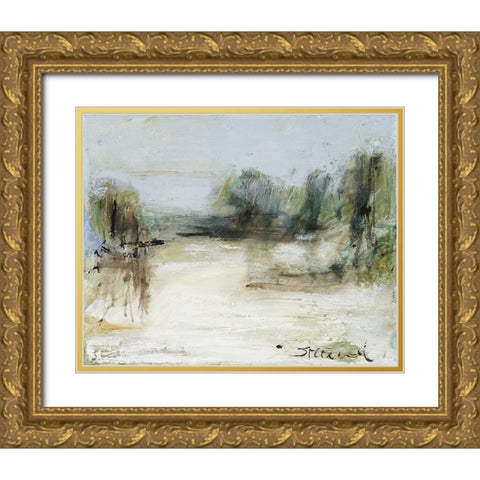 Wintery Horizon III Gold Ornate Wood Framed Art Print with Double Matting by Ferrell, Erin McGee