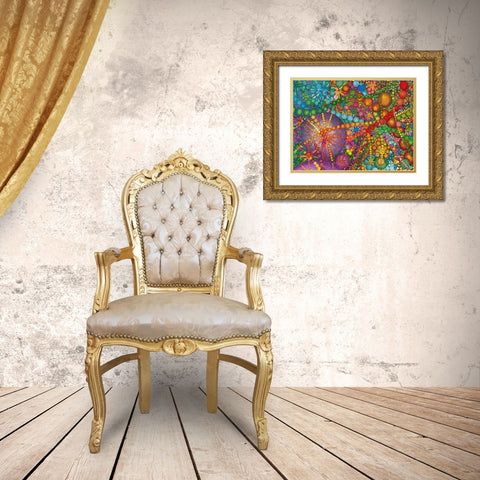 Burst Again Gold Ornate Wood Framed Art Print with Double Matting by Dignan, Lawrie