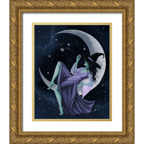 Star Sorceress I Gold Ornate Wood Framed Art Print with Double Matting by Popp, Grace