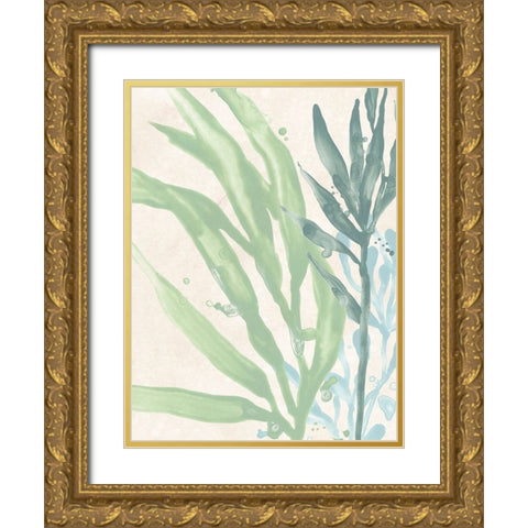 Swaying Seagrass IV Gold Ornate Wood Framed Art Print with Double Matting by Vess, June Erica