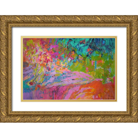 Passion Diva Gold Ornate Wood Framed Art Print with Double Matting by Fagan, Dorothy