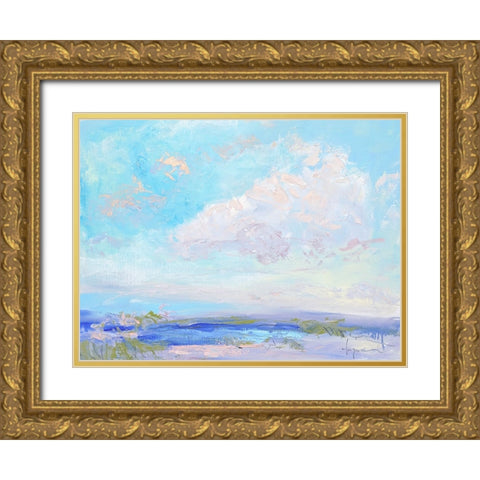 A Perfectly Lovely Day Gold Ornate Wood Framed Art Print with Double Matting by Fagan, Dorothy