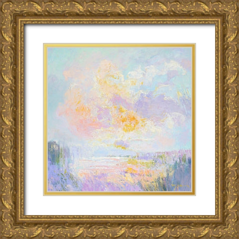 Whisper Heart Gold Ornate Wood Framed Art Print with Double Matting by Fagan, Dorothy