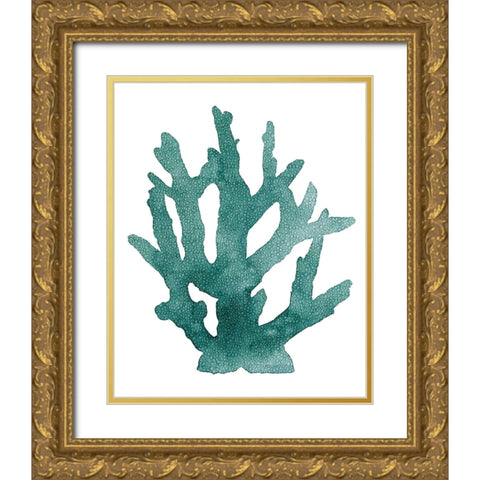 Coral Souvenirs I Gold Ornate Wood Framed Art Print with Double Matting by Popp, Grace