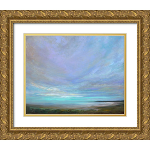 Coastal Views III Gold Ornate Wood Framed Art Print with Double Matting by Finch, Sheila