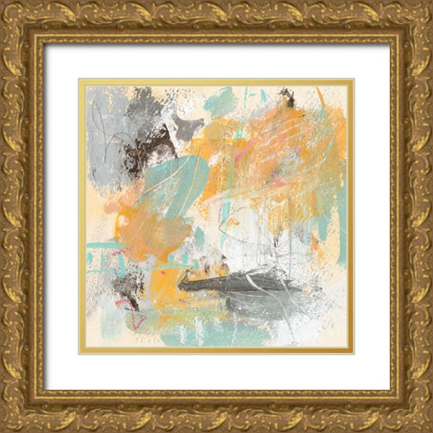 Orange Sunlight IV Gold Ornate Wood Framed Art Print with Double Matting by Wang, Melissa