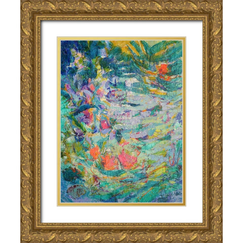 Stir Mine Heart Gold Ornate Wood Framed Art Print with Double Matting by Fagan, Dorothy