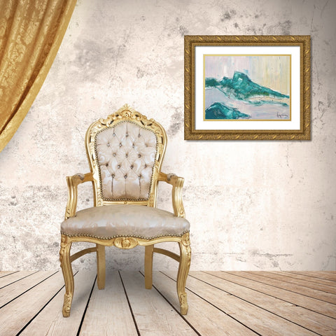 No tears for the Mountain Gold Ornate Wood Framed Art Print with Double Matting by Fagan, Dorothy
