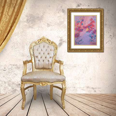 Wish You Well Gold Ornate Wood Framed Art Print with Double Matting by Fagan, Dorothy
