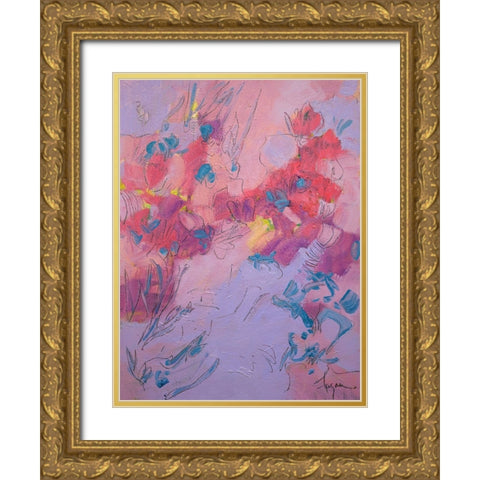 Wish You Well Gold Ornate Wood Framed Art Print with Double Matting by Fagan, Dorothy