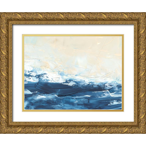 Wave after Wave III Gold Ornate Wood Framed Art Print with Double Matting by Harper, Ethan