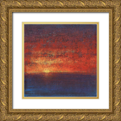 Fiery Sky I Gold Ornate Wood Framed Art Print with Double Matting by OToole, Tim