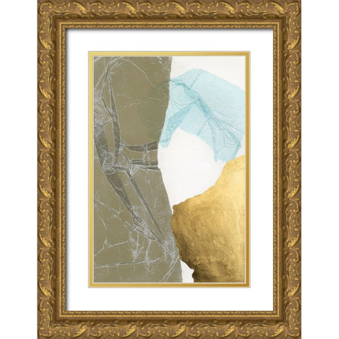 Esoteric Collage III Gold Ornate Wood Framed Art Print with Double Matting by Lam, Vanna