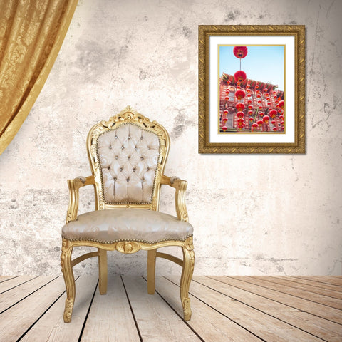 Lovely Lanterns I Gold Ornate Wood Framed Art Print with Double Matting by Quintero, Sonja