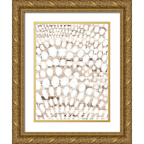 Vintage Pattern II Gold Ornate Wood Framed Art Print with Double Matting by Galapon, Nikki