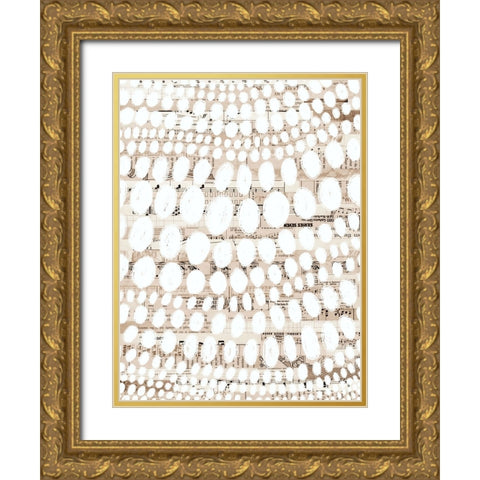 Vintage Pattern III Gold Ornate Wood Framed Art Print with Double Matting by Galapon, Nikki