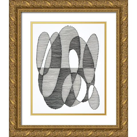 Opposite Day I Gold Ornate Wood Framed Art Print with Double Matting by Galapon, Nikki