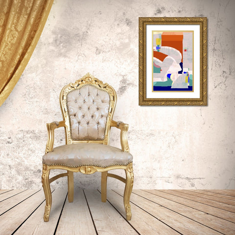 Lucca in Color I Gold Ornate Wood Framed Art Print with Double Matting by Cartissi