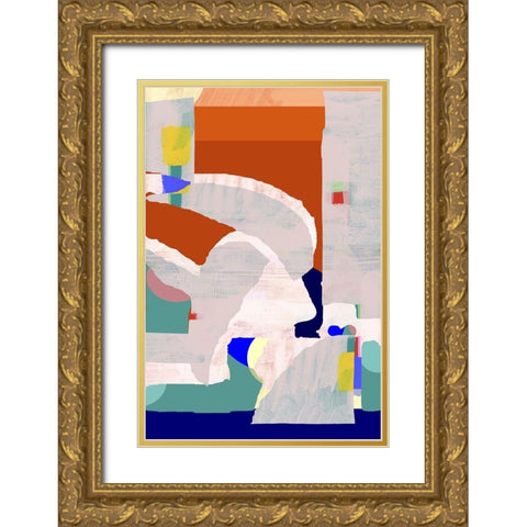 Lucca in Color I Gold Ornate Wood Framed Art Print with Double Matting by Cartissi