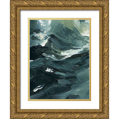 Lost in the Sea I Gold Ornate Wood Framed Art Print with Double Matting by Caroline, Emma