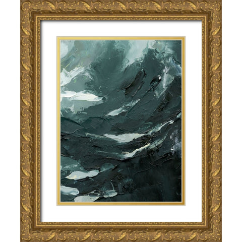 Lost in the Sea II Gold Ornate Wood Framed Art Print with Double Matting by Caroline, Emma