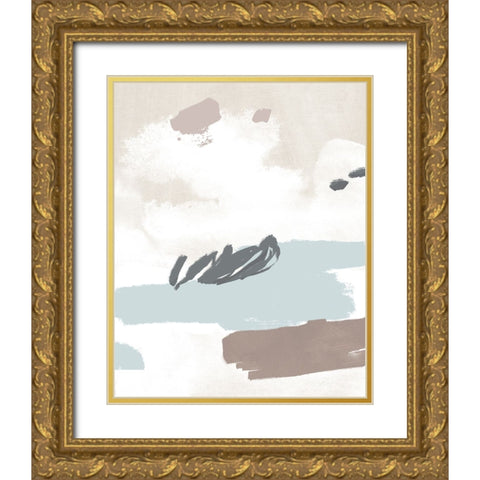 Neutral Wash II Gold Ornate Wood Framed Art Print with Double Matting by Green, Jacob