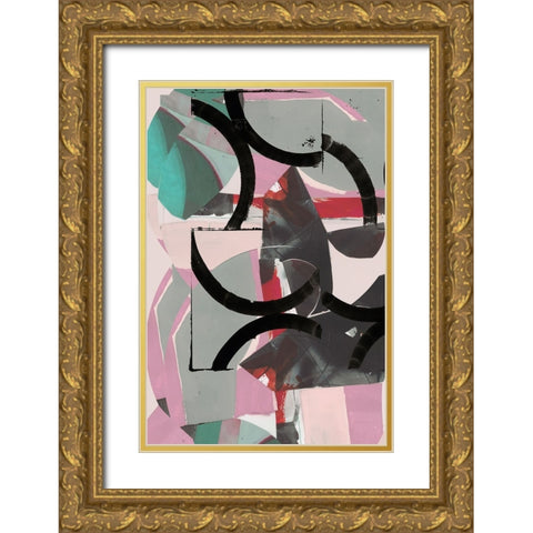 Cartissi Space I Gold Ornate Wood Framed Art Print with Double Matting by Cartissi