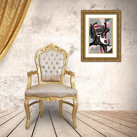 Cartissi Space II Gold Ornate Wood Framed Art Print with Double Matting by Cartissi