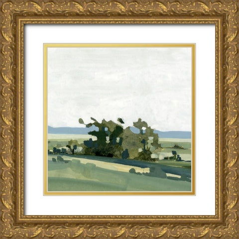 Breezy Landscape II Gold Ornate Wood Framed Art Print with Double Matting by Caroline, Emma