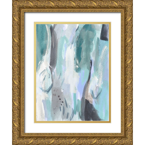 Ocean Crush I Gold Ornate Wood Framed Art Print with Double Matting by Wang, Melissa