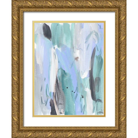 Ocean Crush III Gold Ornate Wood Framed Art Print with Double Matting by Wang, Melissa