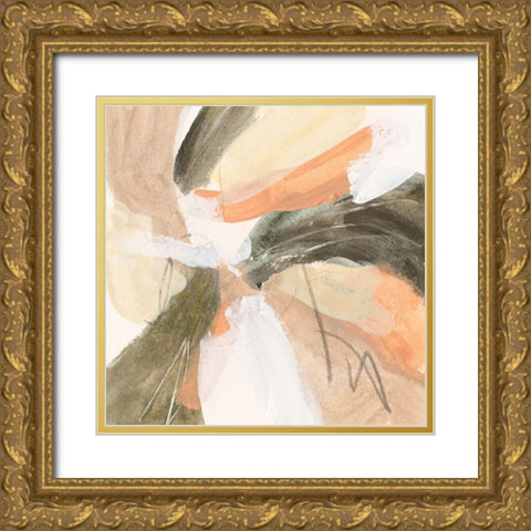 Dawn Swirl IV Gold Ornate Wood Framed Art Print with Double Matting by Wang, Melissa