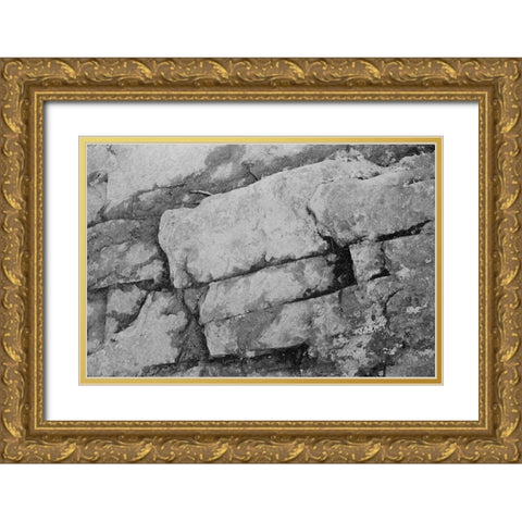 Found Textures XIII Gold Ornate Wood Framed Art Print with Double Matting by Johnson, Jason