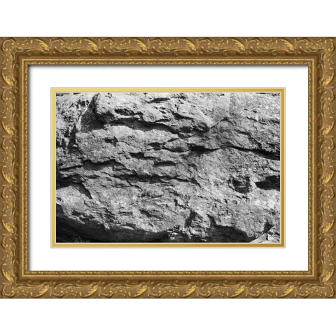 Found Textures XV Gold Ornate Wood Framed Art Print with Double Matting by Johnson, Jason