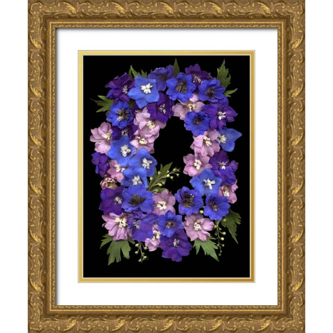 Flower Drama II Gold Ornate Wood Framed Art Print with Double Matting by Stalus, Judy