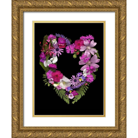 Flower Drama VI Gold Ornate Wood Framed Art Print with Double Matting by Stalus, Judy