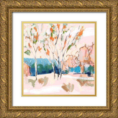 Cherry Spring III Gold Ornate Wood Framed Art Print with Double Matting by Wang, Melissa