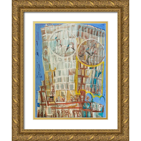 Bandaloo I Gold Ornate Wood Framed Art Print with Double Matting by Ferrell, Erin McGee