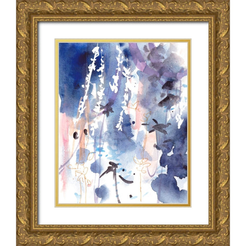 Late Night Breeze I Gold Ornate Wood Framed Art Print with Double Matting by Wang, Melissa