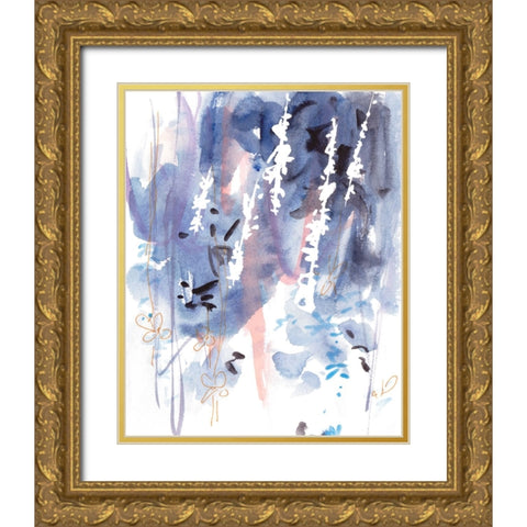 Late Night Breeze III Gold Ornate Wood Framed Art Print with Double Matting by Wang, Melissa